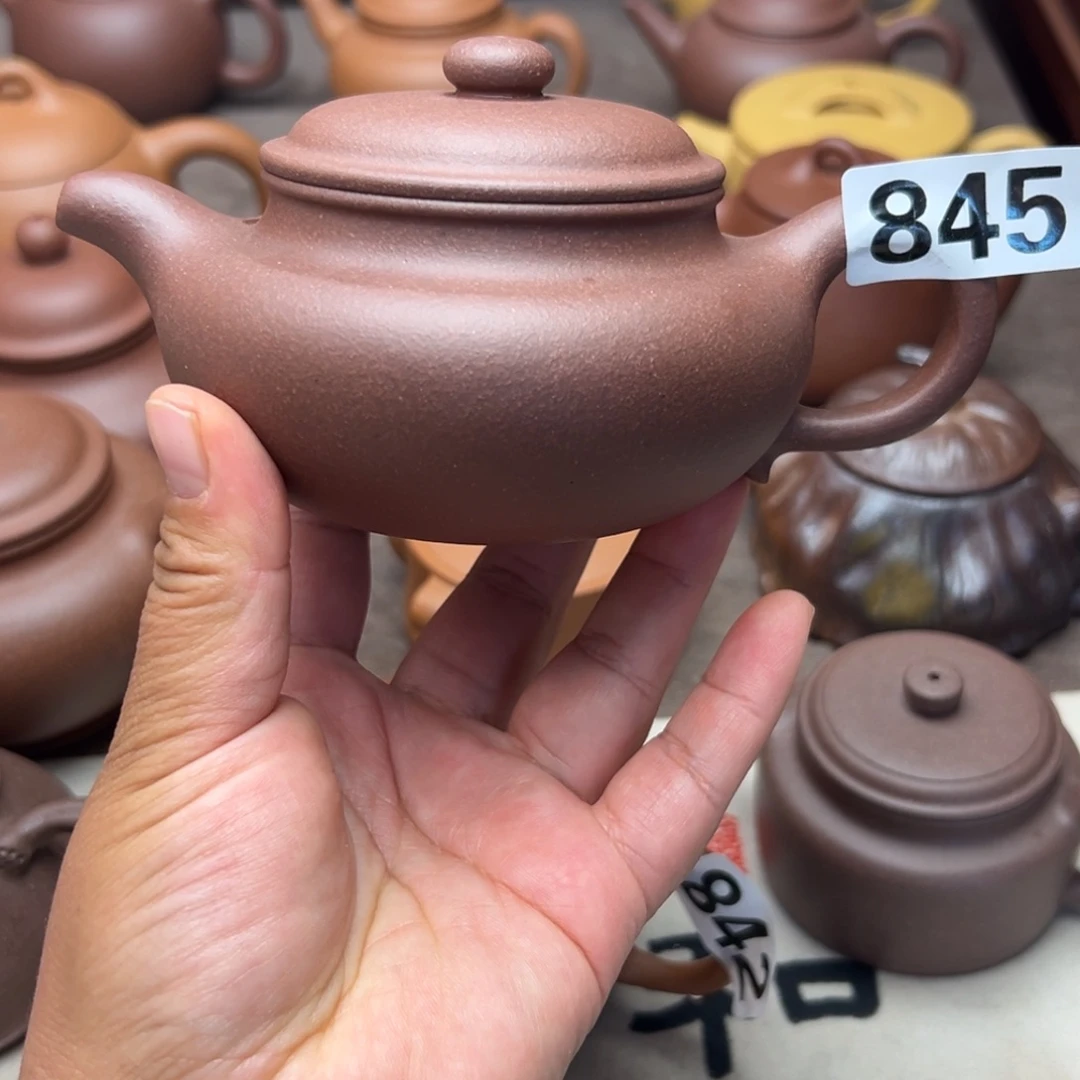 紫砂茶壶紫泥半手工270cc左右