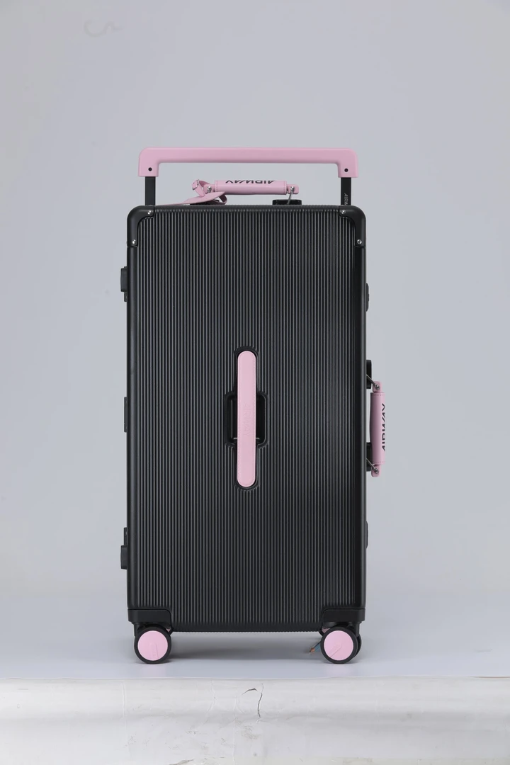 airway新款男女宽拉杆行李箱拉杆箱铝框学生大容量时尚20寸登机箱
