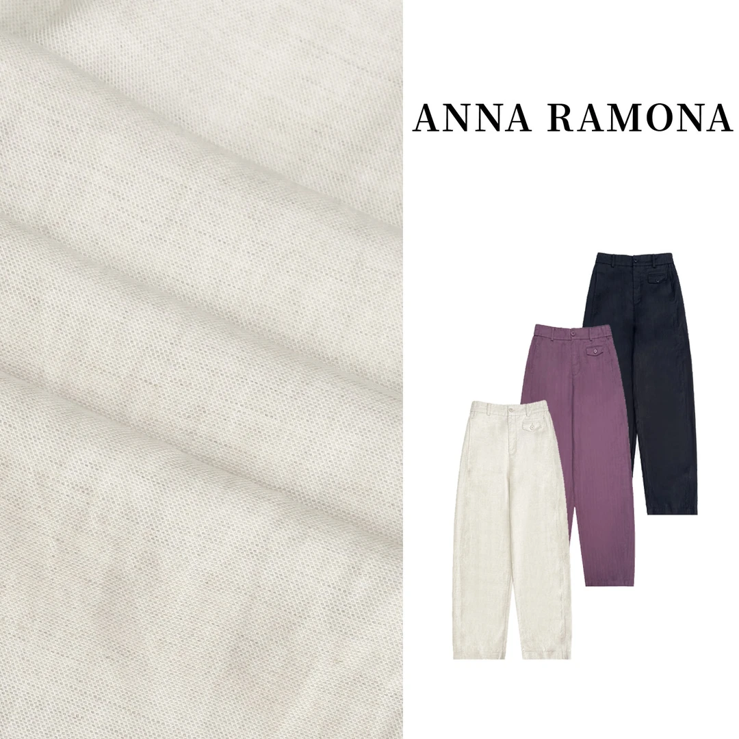 【anna ramona】 2025年新款天丝亚麻裤子