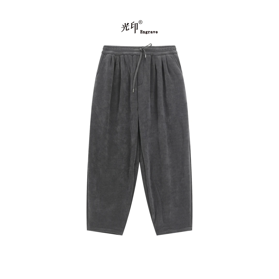 7705 冬季超厚加绒休闲卫裤