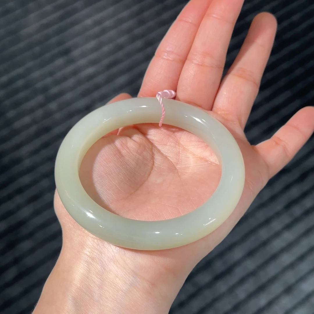 和田玉高冰晴水起冰胶手镯