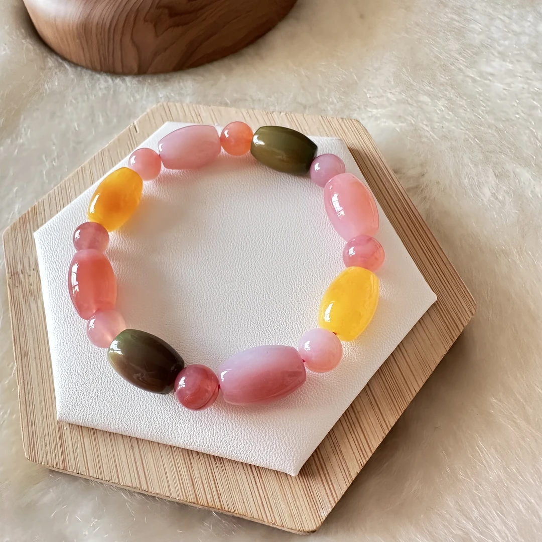 天然盐源玛瑙手链