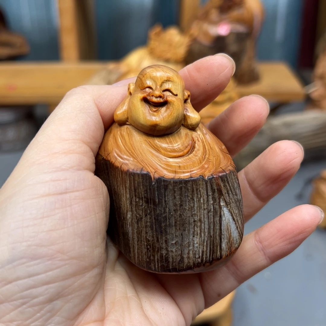 用***9木崖柏木摆件手把件，