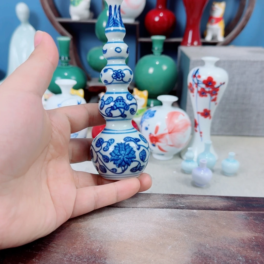 陶瓷手工小花器摆件