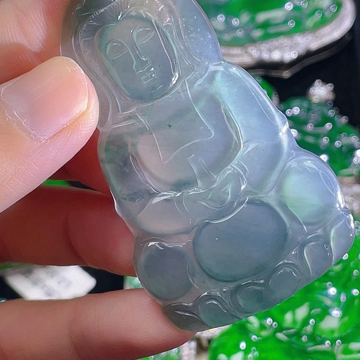 翡翠未镶嵌颈饰08