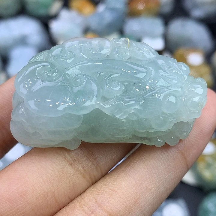 颈饰未镶嵌翡翠天然缅甸翡翠