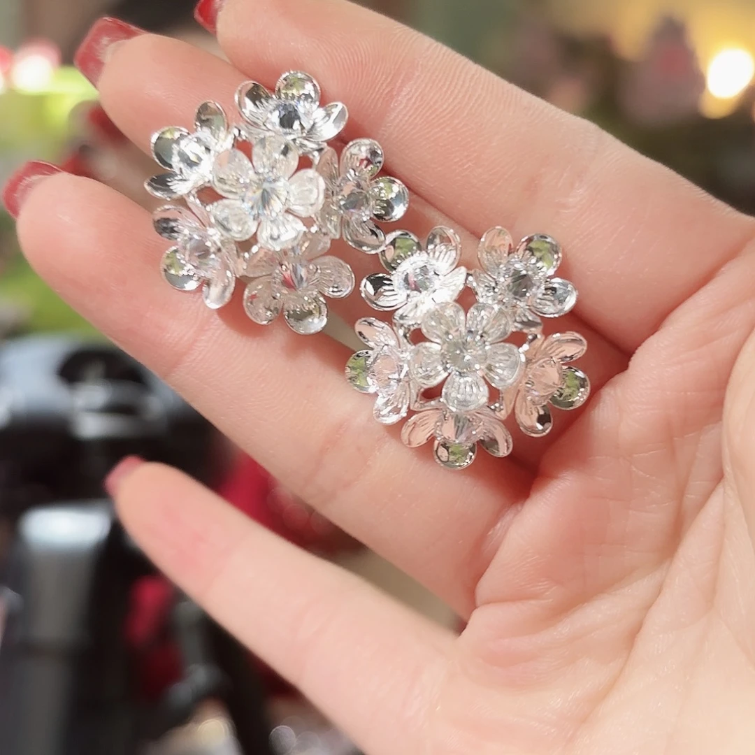 琉璃纯铜合金耳钉
