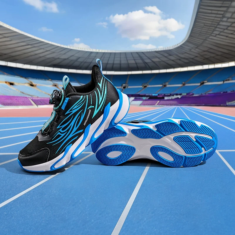 anta kids/安踏儿童赤焰5.0男生大童跑鞋新派简约欧若风运动鞋