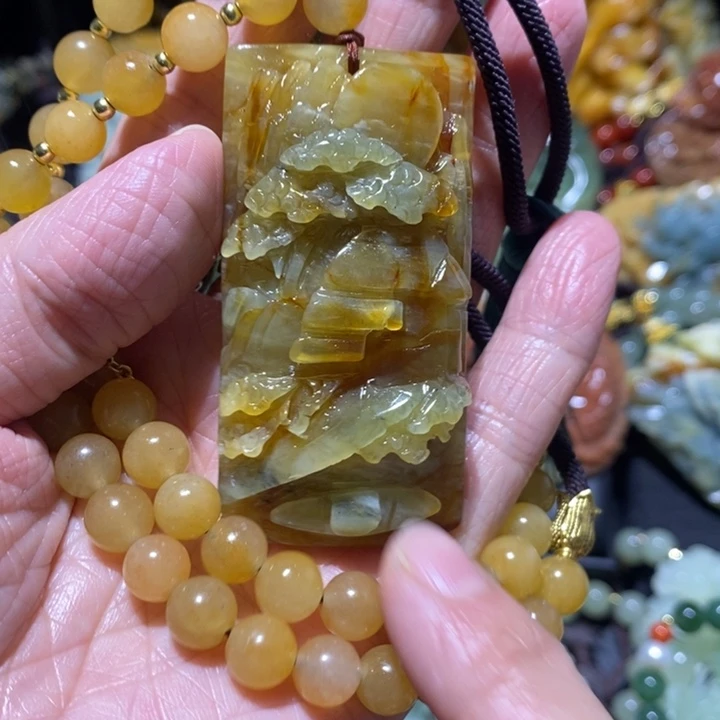 岫玉岫玉吊坠未镶嵌