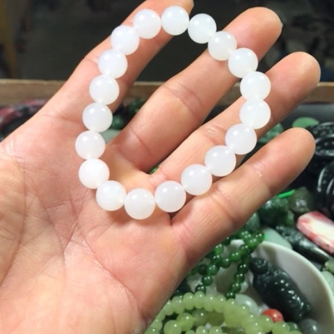 手链未镶嵌和田玉（糖玉）