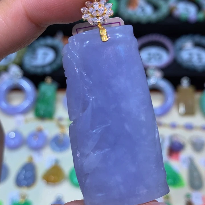 翡翠18K金镶嵌手链翡翠