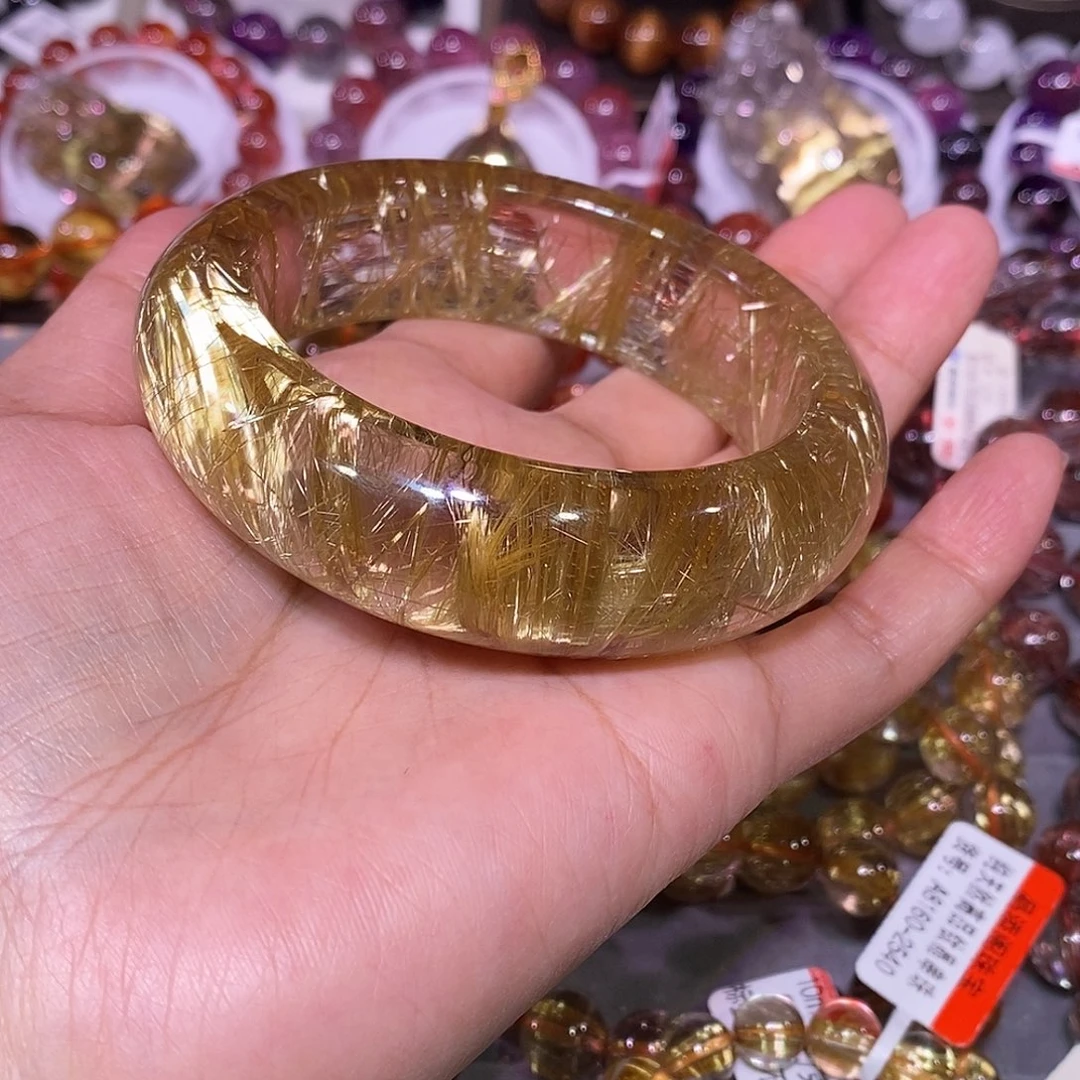 未镶嵌手链水晶钛晶镯圈口57