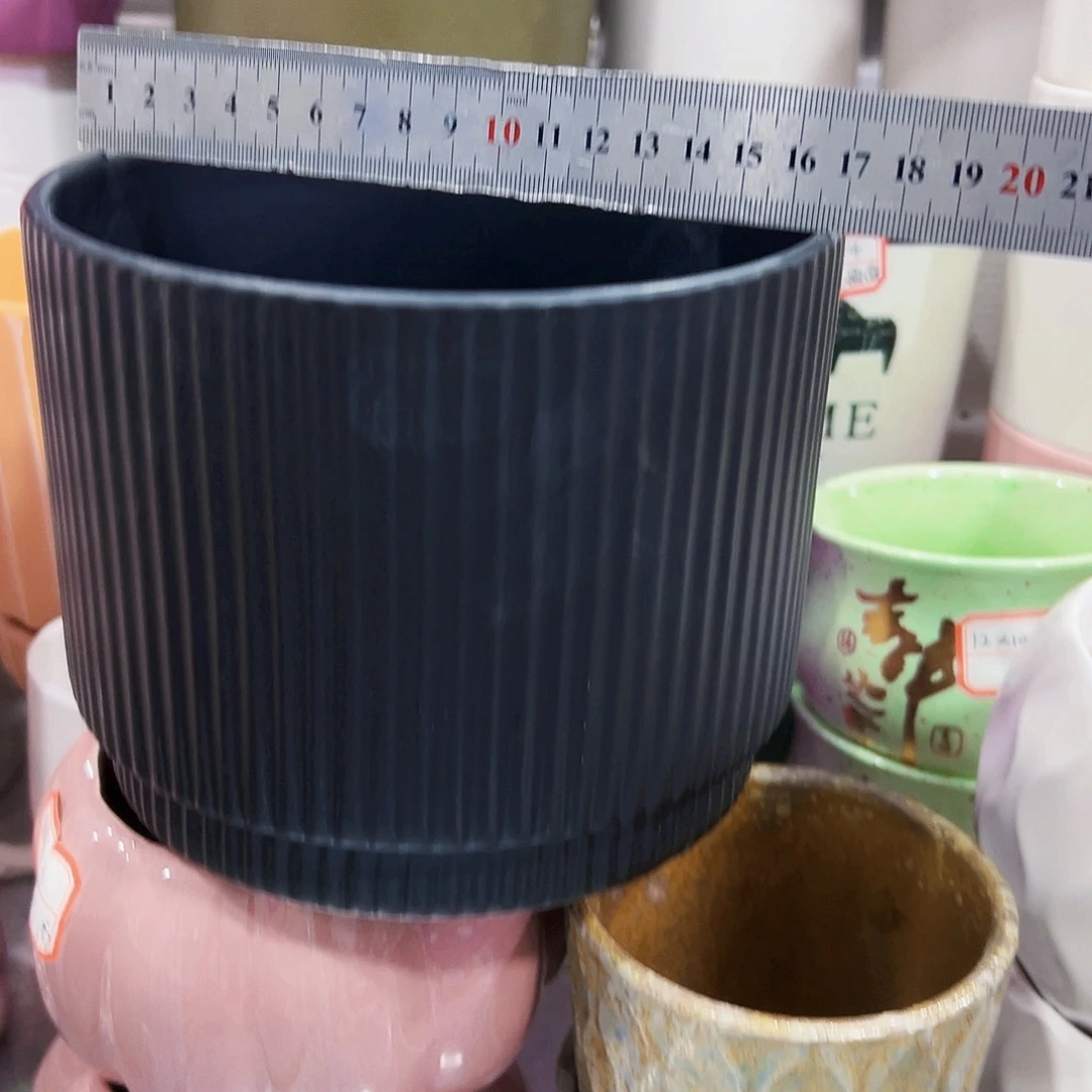 有孔，外贸尾单陶瓷花盆凑单10米包邮