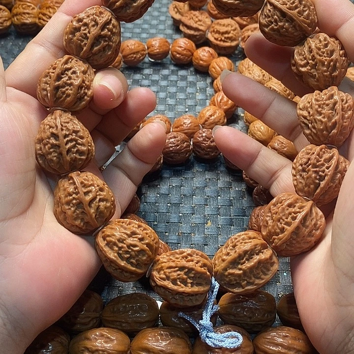 文玩核桃手串粗筋八棱