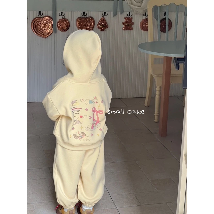 【现货】童装2024年冬季儿童加绒加厚连帽套装244-SC-9299色