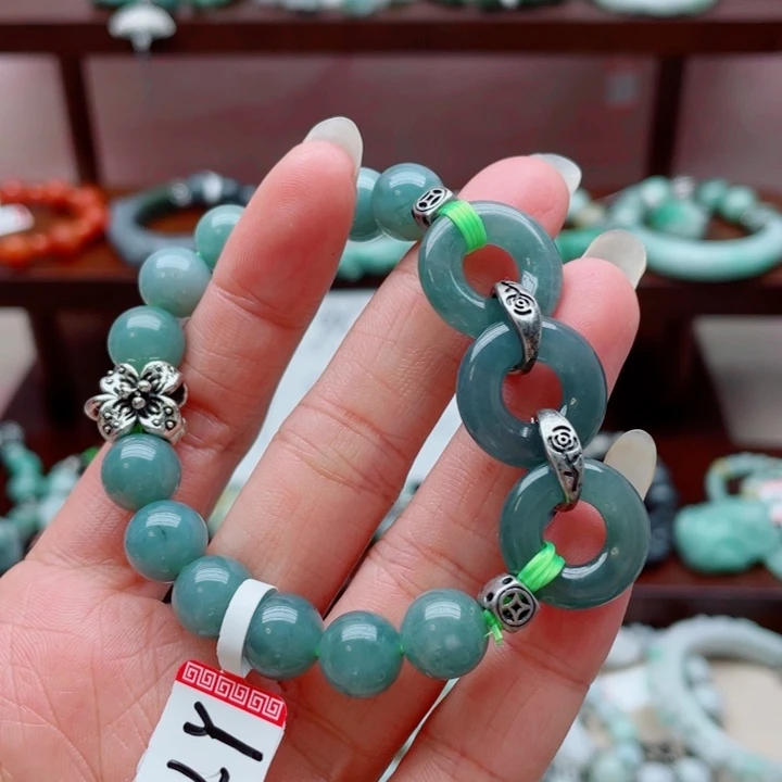 翡翠未镶嵌手链手串