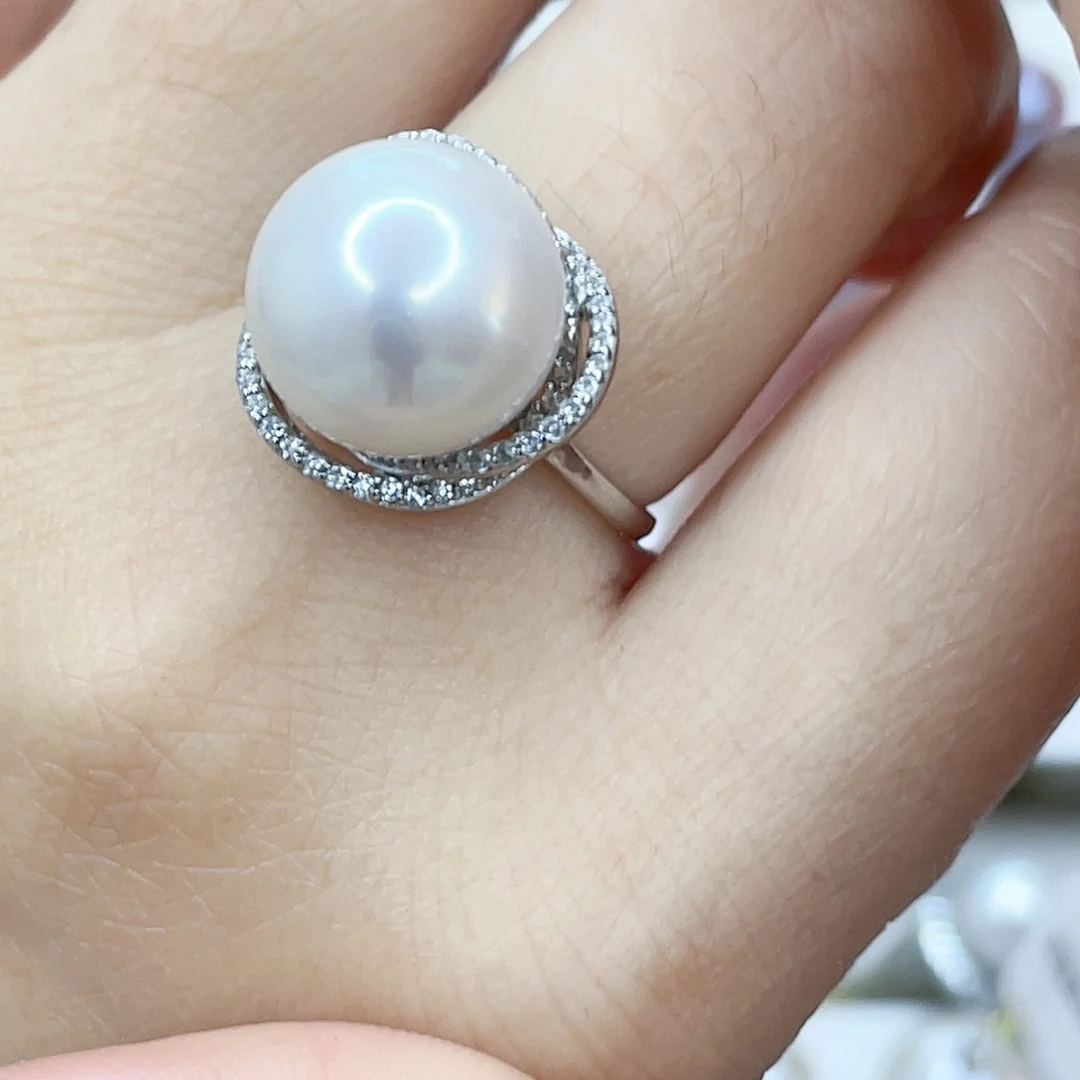 淡水珍珠颈饰银S925镶嵌