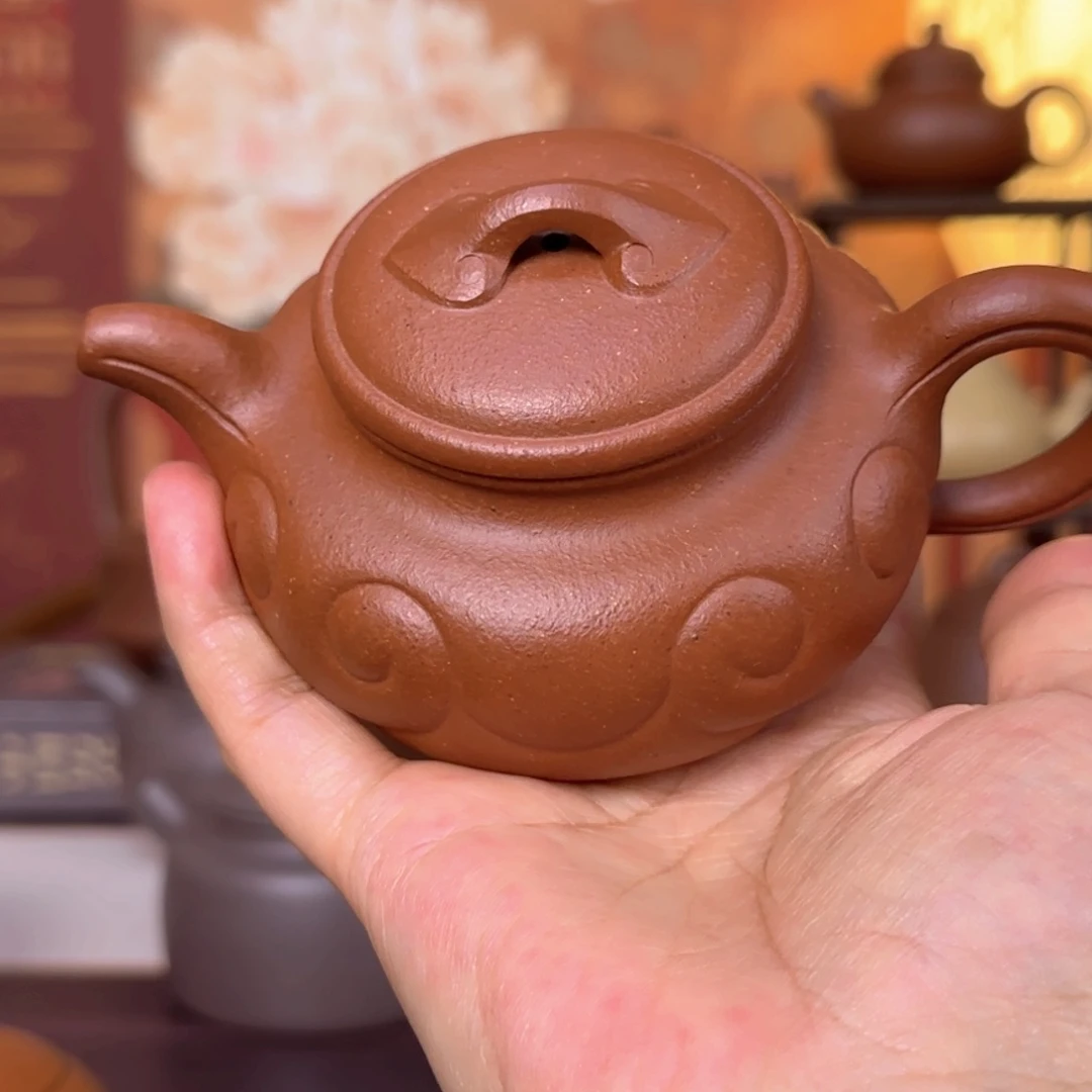 ****浅茶壶紫砂微瑕壶放漏