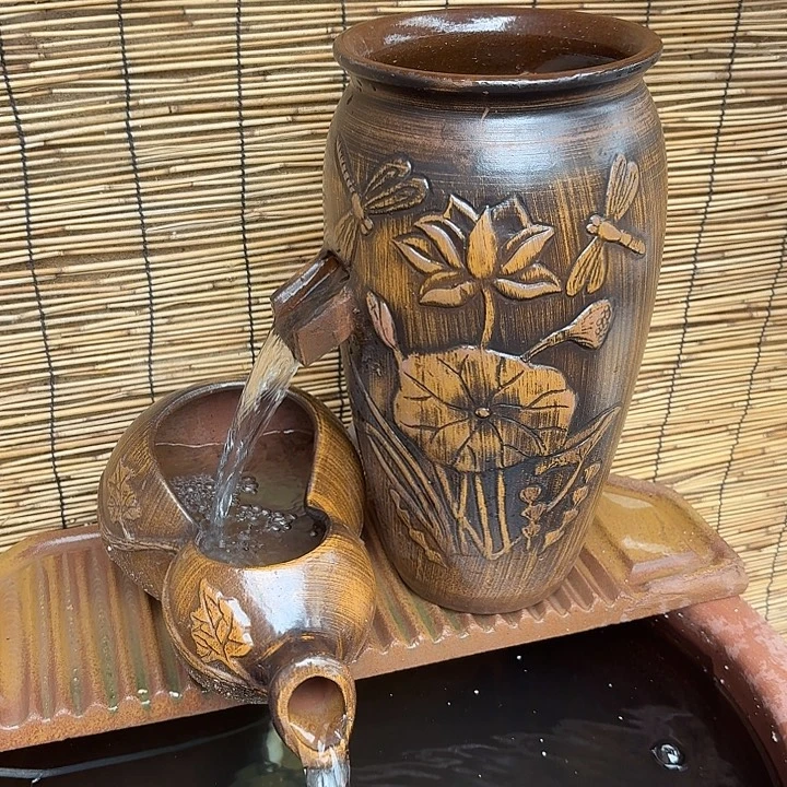粗陶口径19/39，17/30/14➕15W水泵➕水管➕过滤棉
