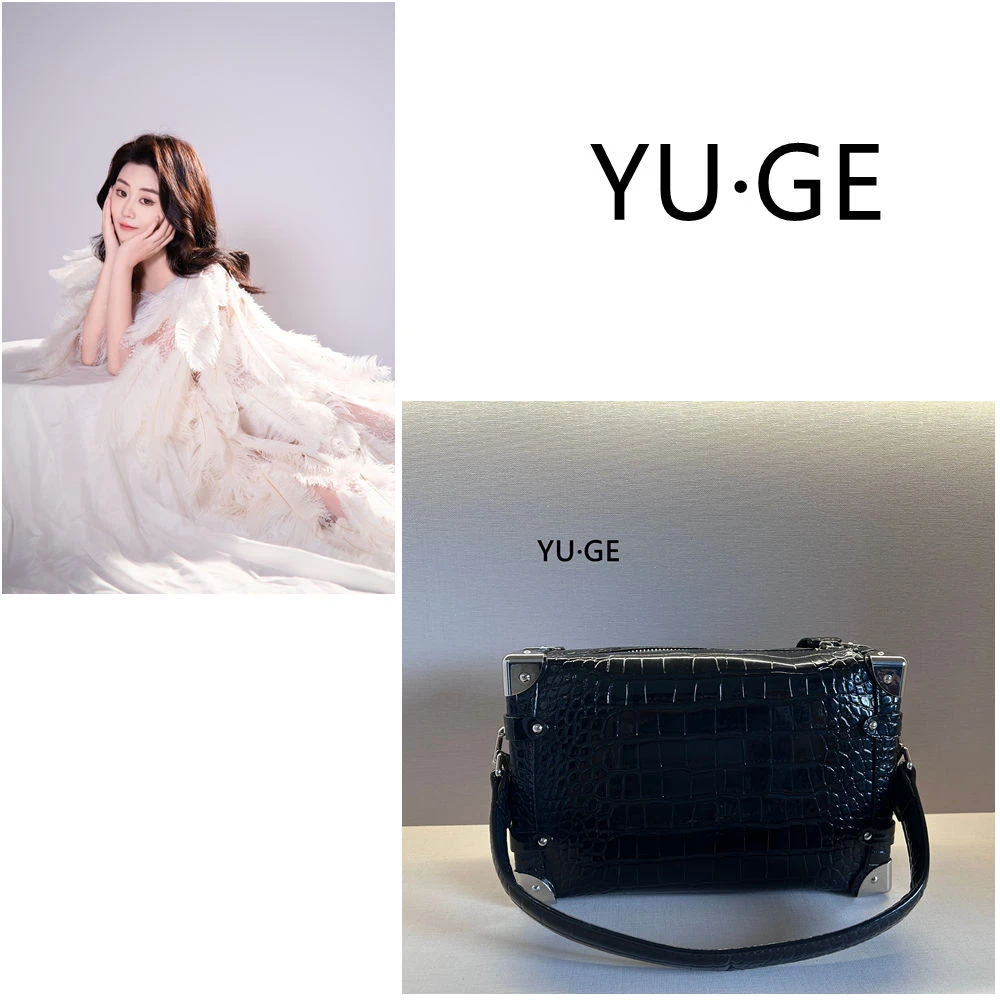 X89 RHZ手工打造真皮女士新款包  A10692黑色压纹