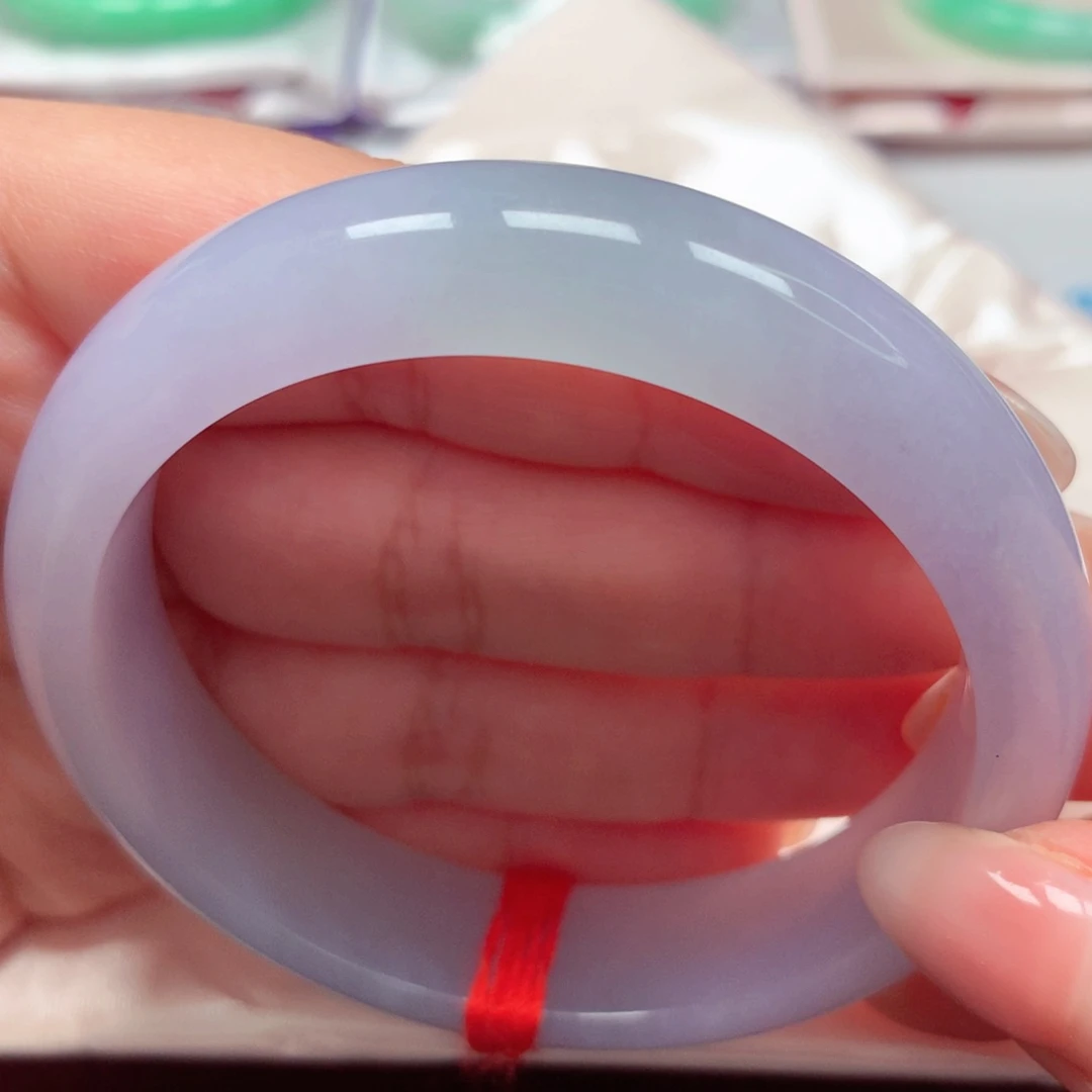 翡翠手镯未镶嵌冰胶紫53