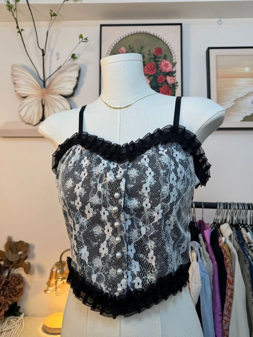 屿见古着vintage春夏日式小吊带【直播链接】