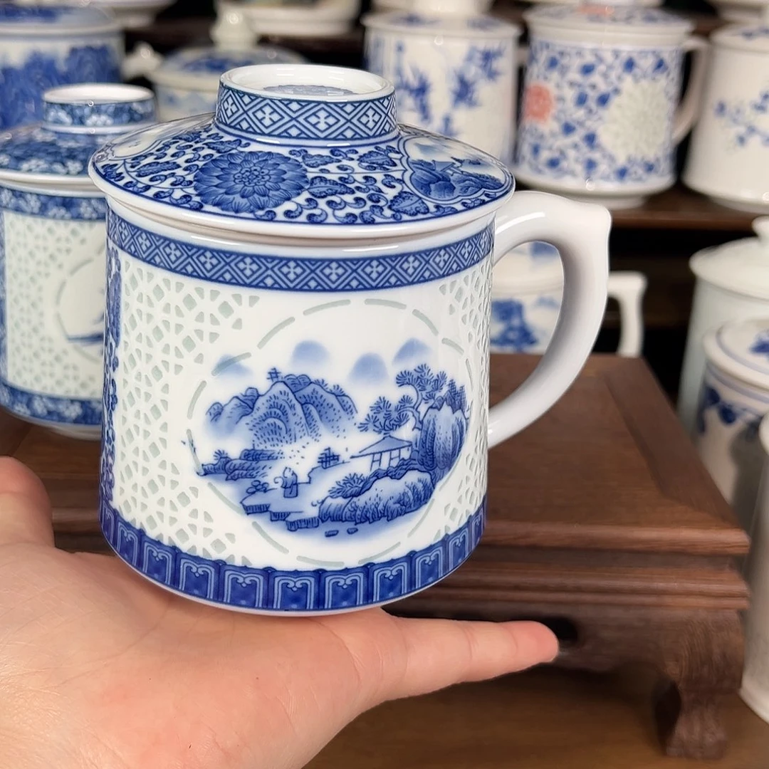 景德镇高温陶瓷办公杯家用