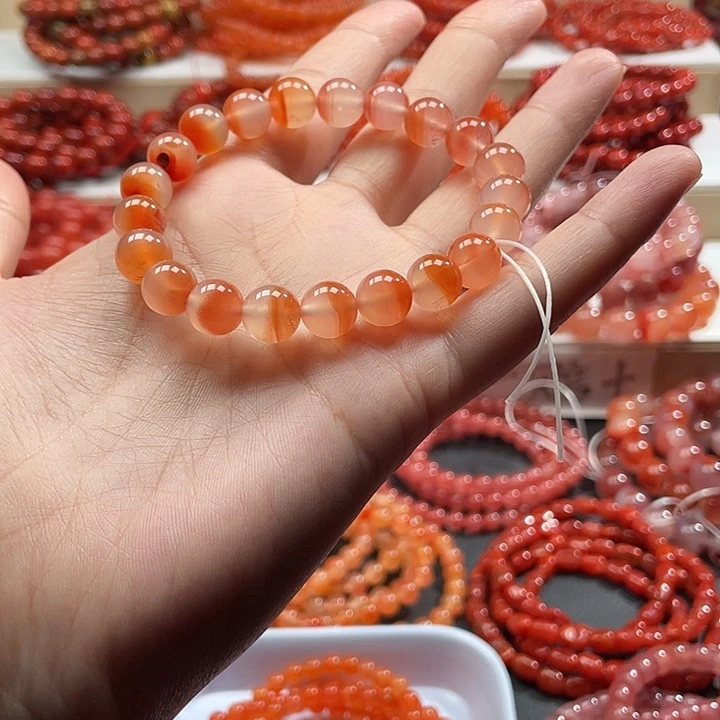 南红玛瑙未镶嵌手链