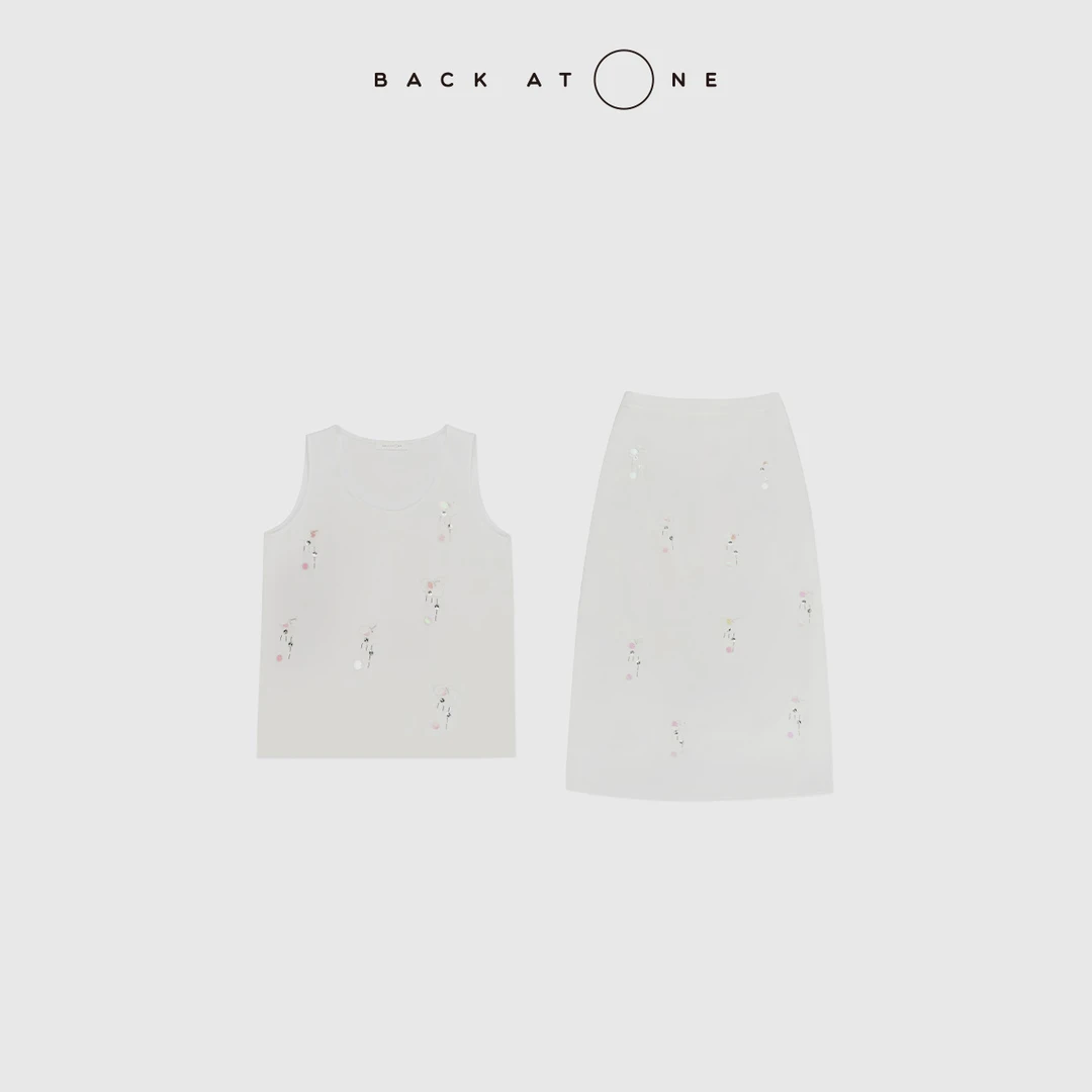 BackAtOne“花雨系列-轻雅”奢美钉珠醋纤 BFS-1BF194Q/ 2BH195Q-K