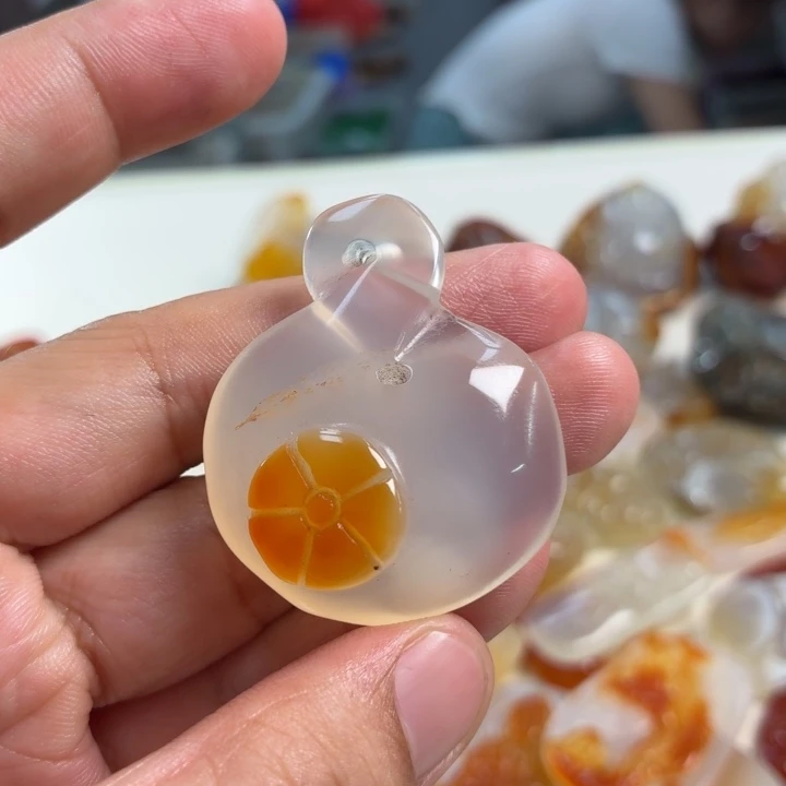 玛瑙/玉髓吊坠(不含链)未镶嵌