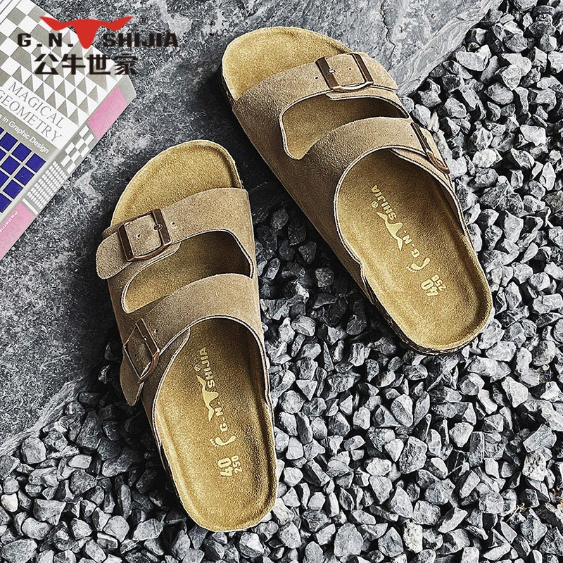 公牛世家2025夏季新款平跟潮流防滑时尚室外百搭软底软底个性外穿