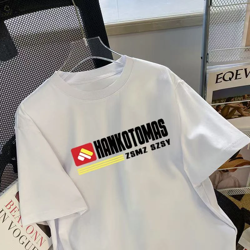 潮牌美式印花短袖T恤夏季男女新款ins休闲百搭情侣上衣半袖宽松潮