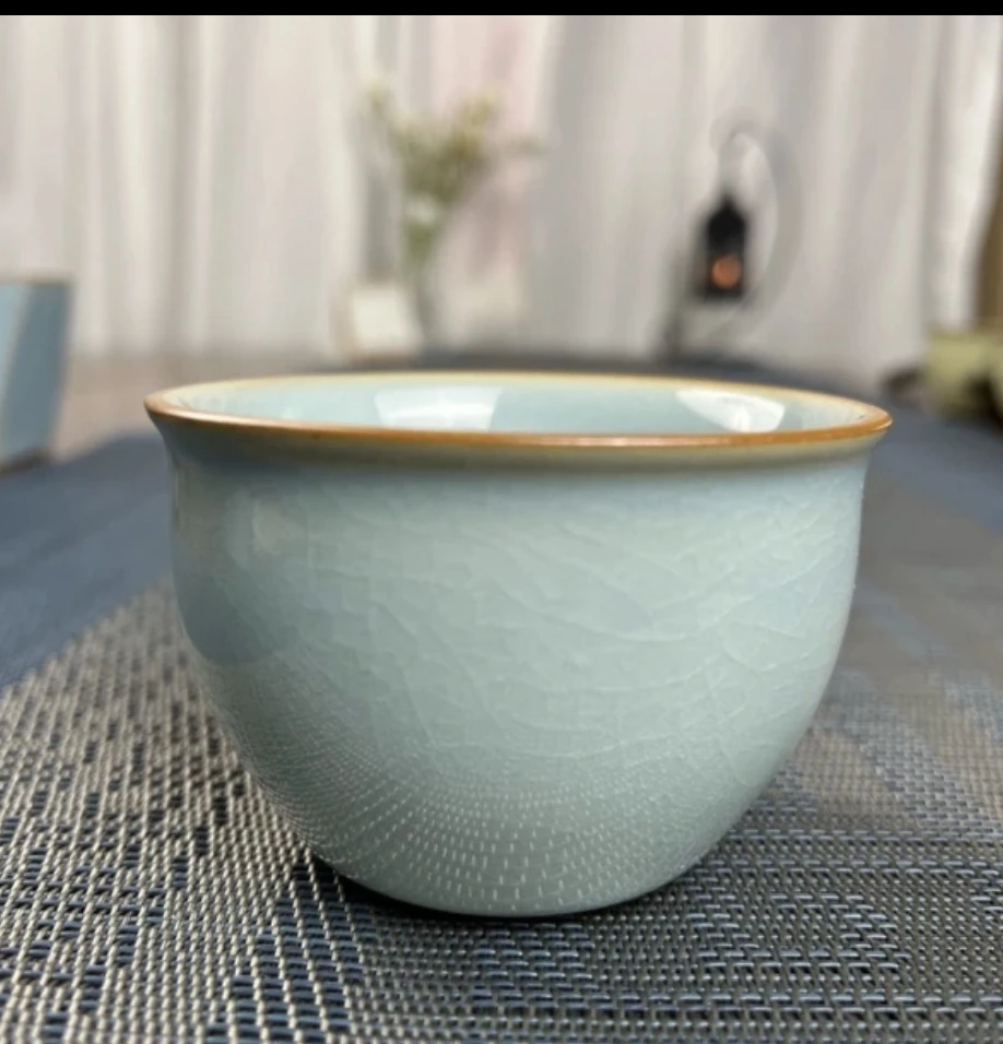 缸杯天青色开片130毫升