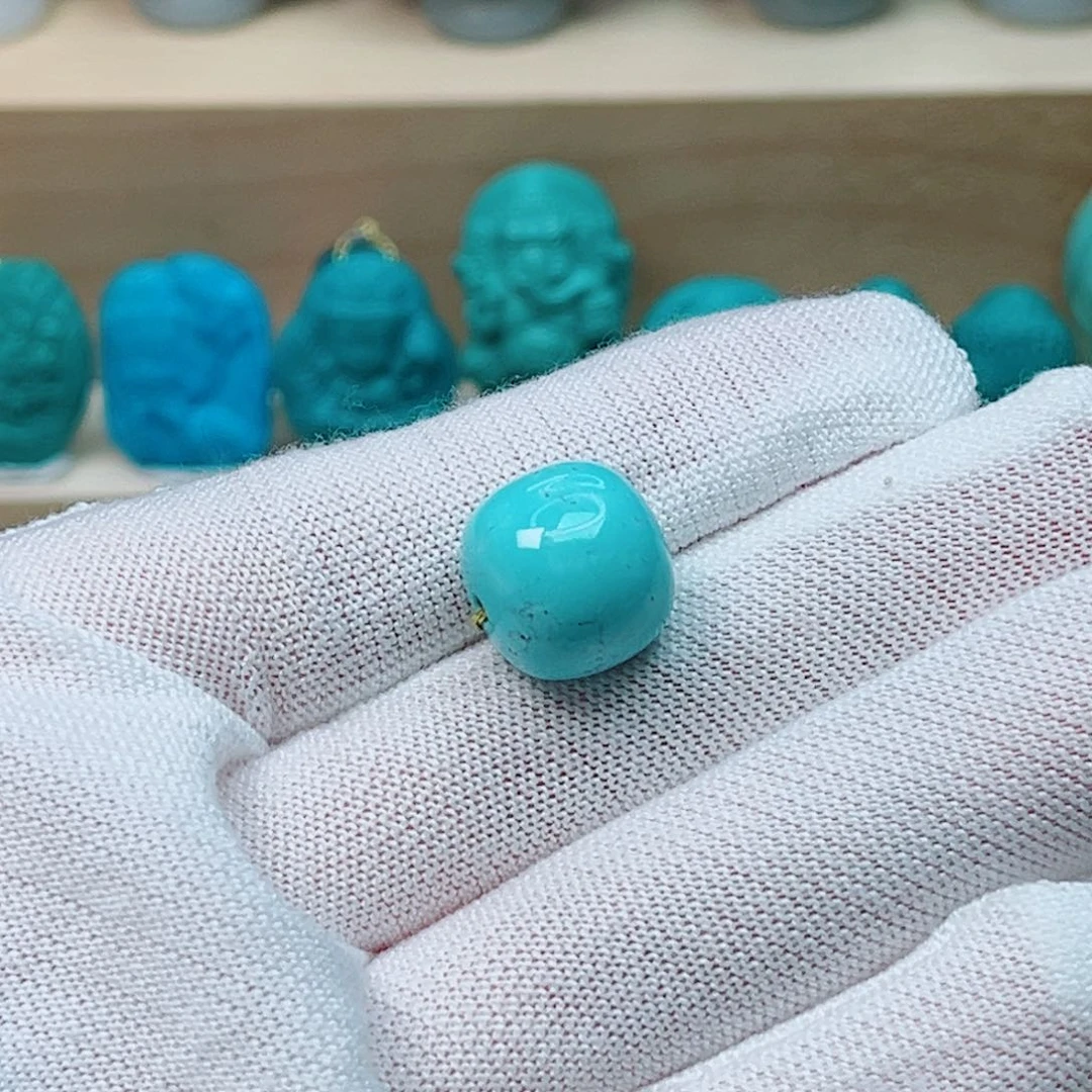 绿松石未镶嵌老型君*藍