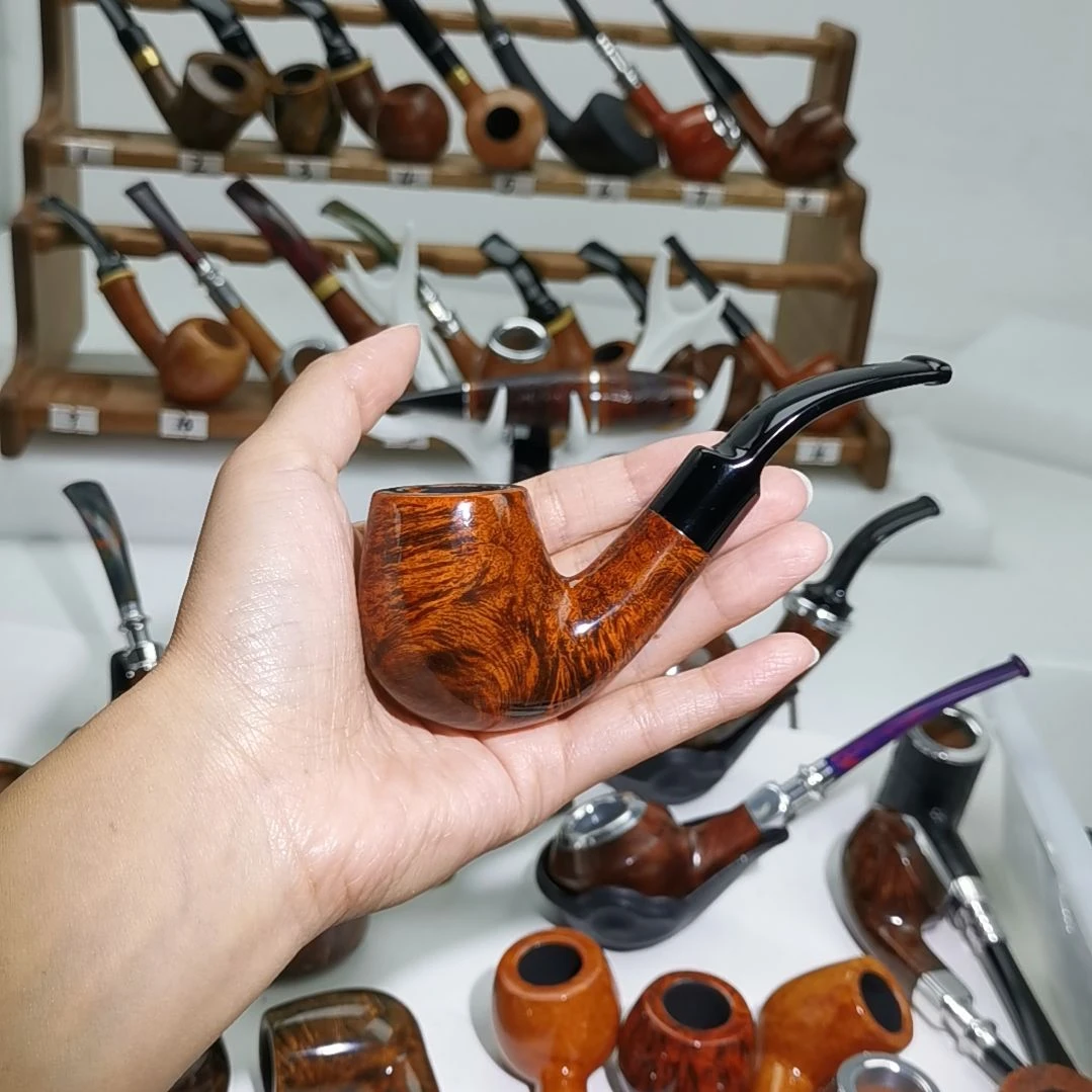 福尔摩斯弯斗光面石楠木