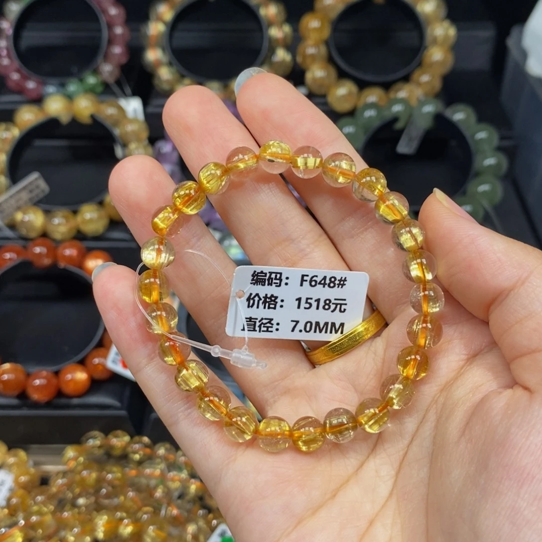 未镶嵌手串发晶F648#7.0mm
