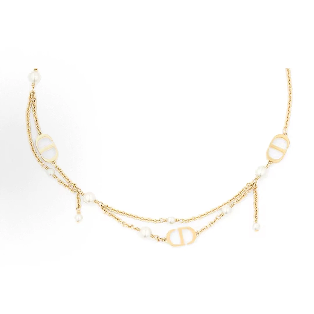 铜合金仿珍珠项链 CD限定[Tote]CNC精工时尚精致高奢项链