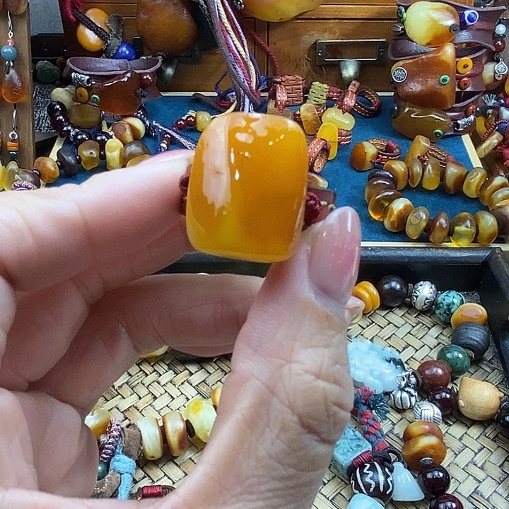 蜜蜡未镶嵌戒指戒指