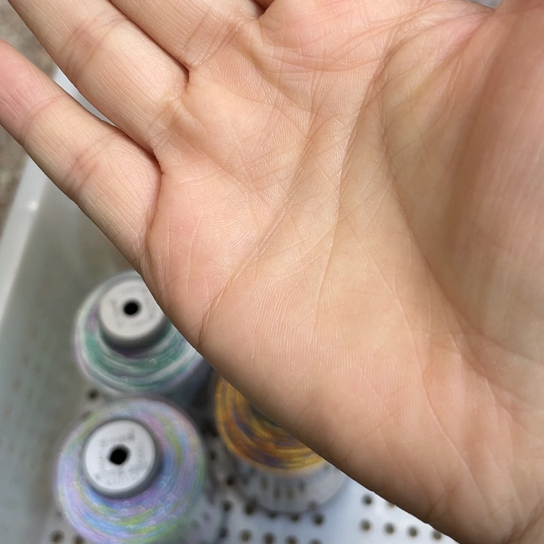 彩****聚酯纤维1.0mm100克手搓棉—春辰+深橙