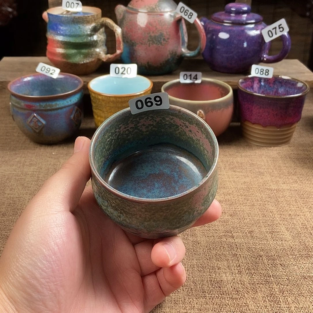 瓷片钧瓷茶壶茶具