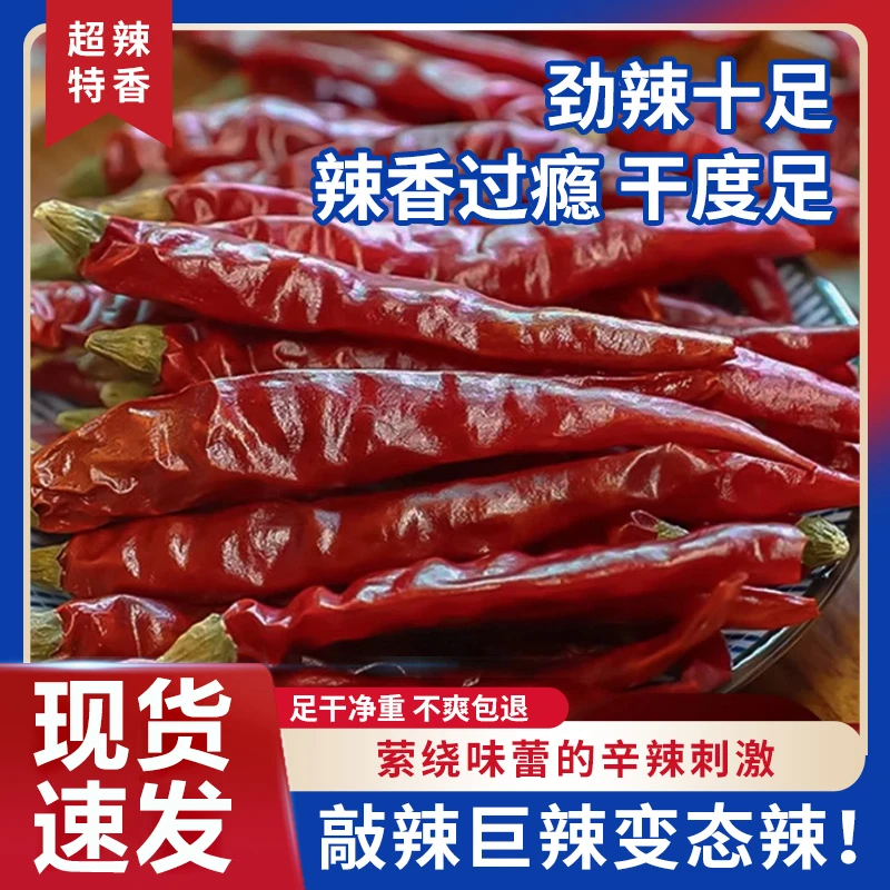 巨辣魔鬼椒精品去帽变态辣辣卤鸭货专用椒（可打粉）