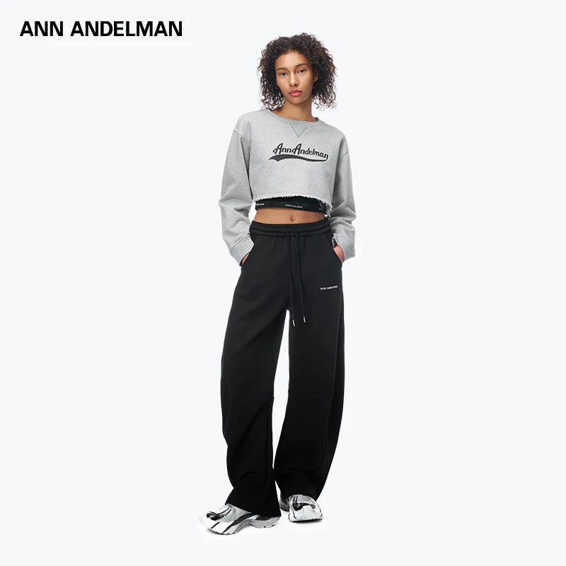 ANN ANDELMAN 2025年新款弯刀长裤锥形中腰休闲裤女