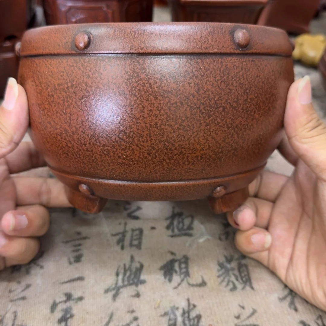 紫砂花盆15.5x9.5内经紫砂花盆