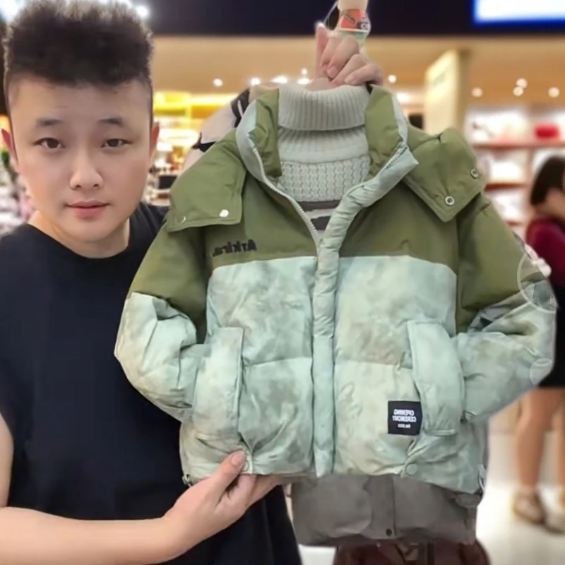 男童羽绒服冬季加厚痞帅白鸭绒中大童洋气儿童装外套