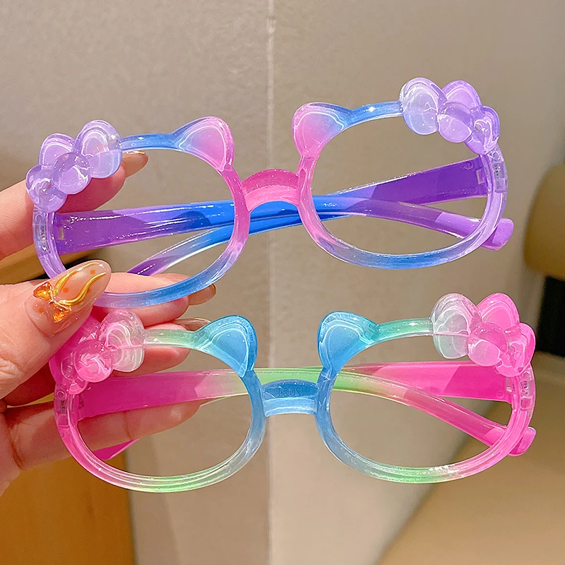 儿童眼镜框无镜片墨镜硅胶男女童卡通可爱玩具墨镜女孩宝宝眼镜架