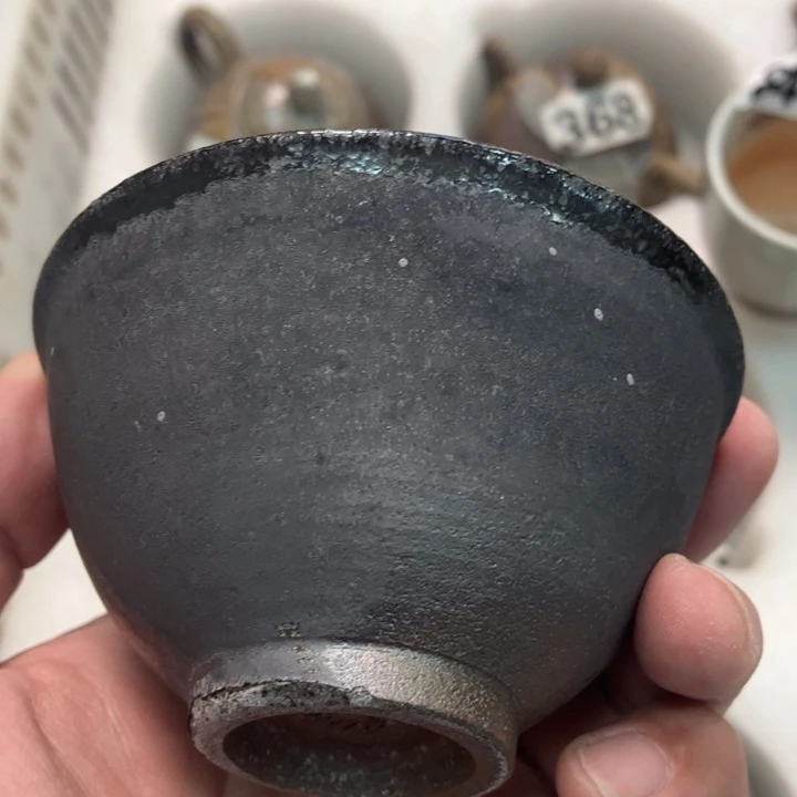 柴烧杯子与宝瓶大放漏