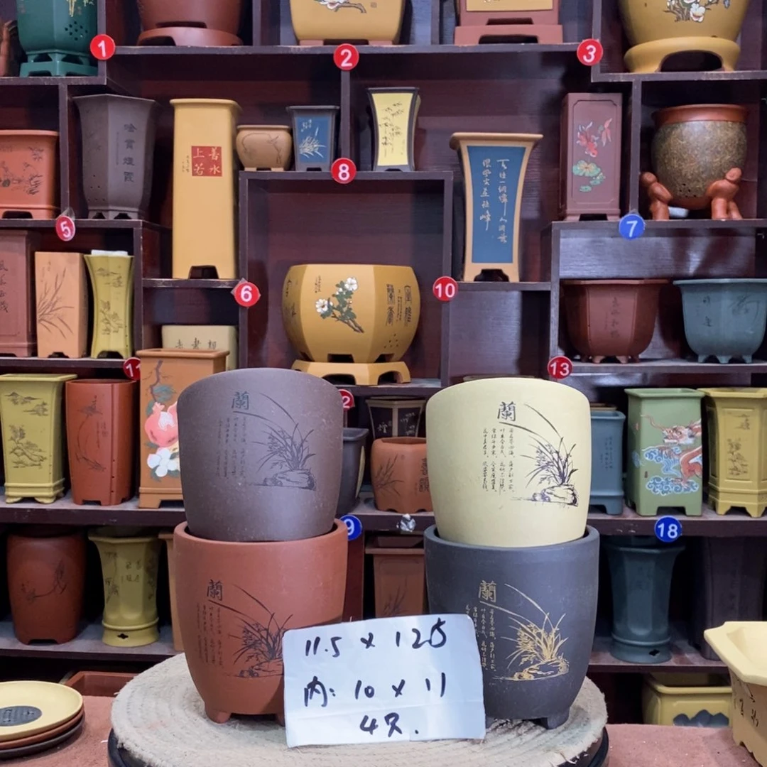 紫砂艺术紫砂花盆