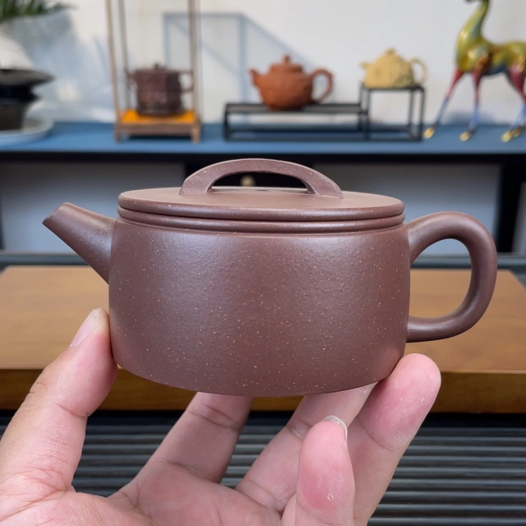 茶壶紫砂底槽青汉瓦200cc