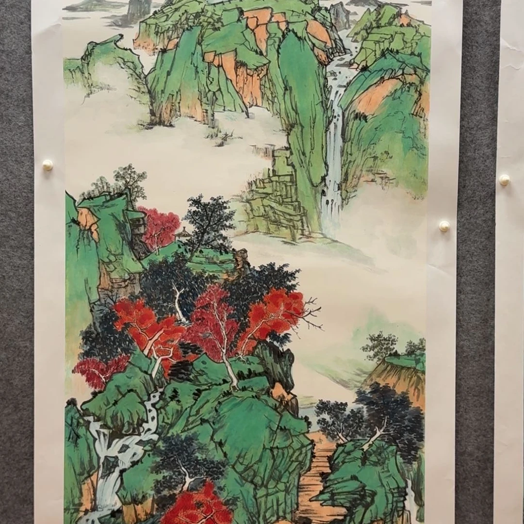 国画四尺作品山水作品