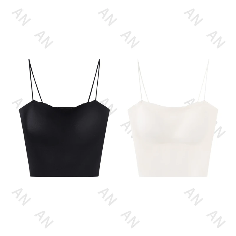 15612冰丝辣妹简约吊带背心女装夏季新款外穿百搭打底内搭上衣